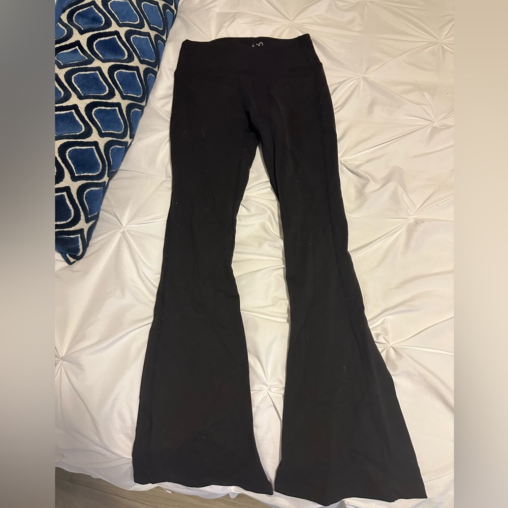 Splits59 Black Raquel Flare Leggings (Size S, SHORT Length)